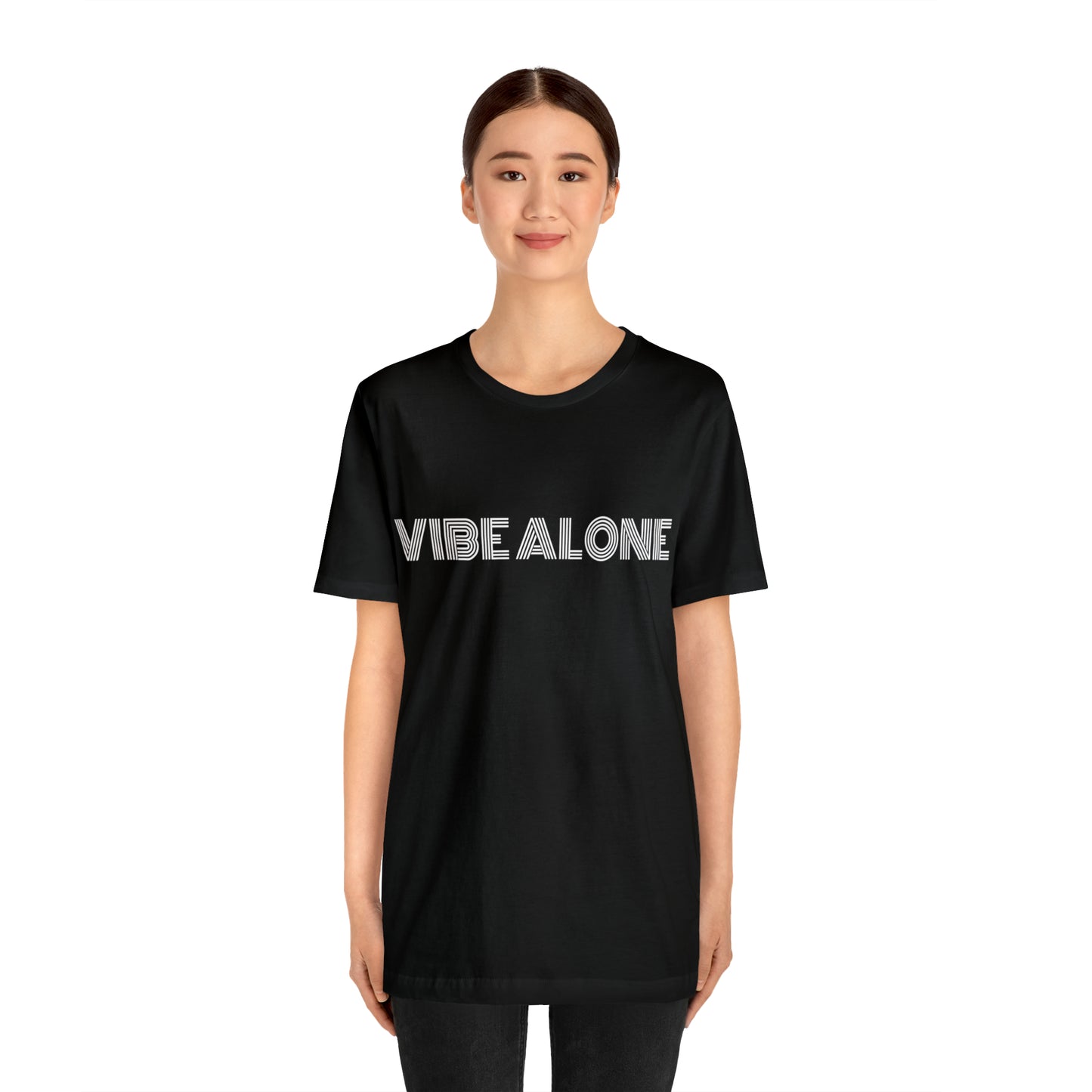 Vibe Alone Unisex Jersey Short Sleeve Tee